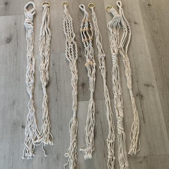 Jade Luxe‎ macrame plant hanger 7 PCs new on box bohemian beaded indoor - Picture 8 of 11